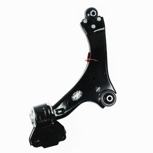 Lengőkar, kerékfelfüggesztés, tartó-/vezetőcsuklóval, gumicsapággyal, elsőtengely, bal, kívül, alul, keresztlengőkar